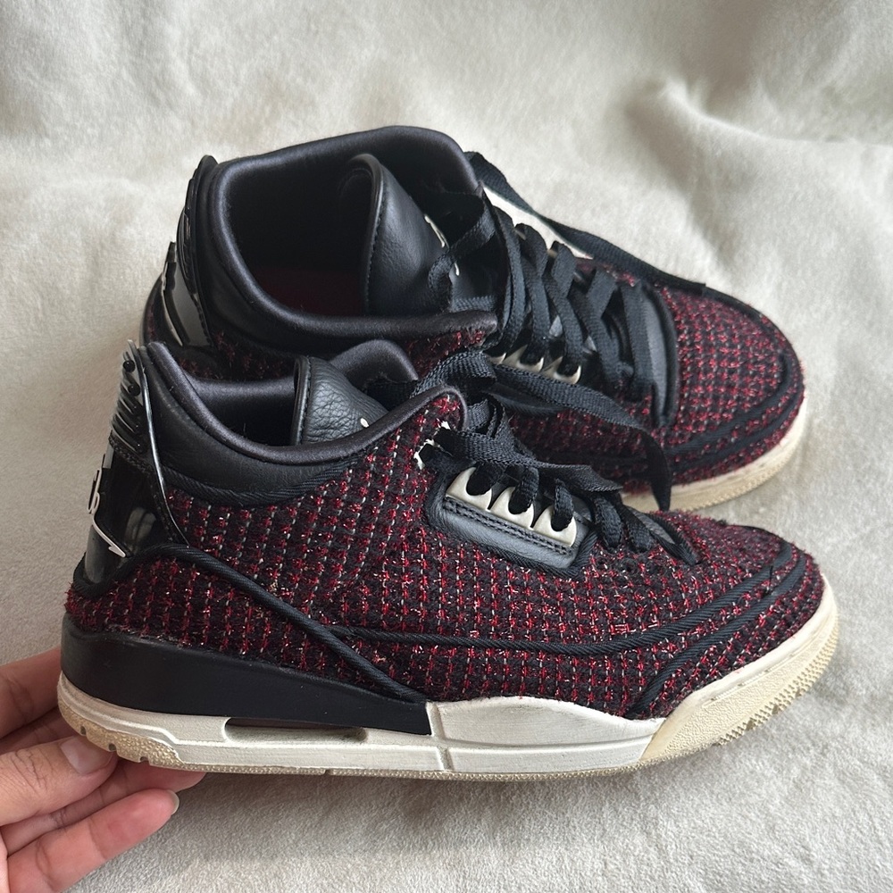 Jordan Air X Vogue  Chic Black and Red Women's Sneakers
